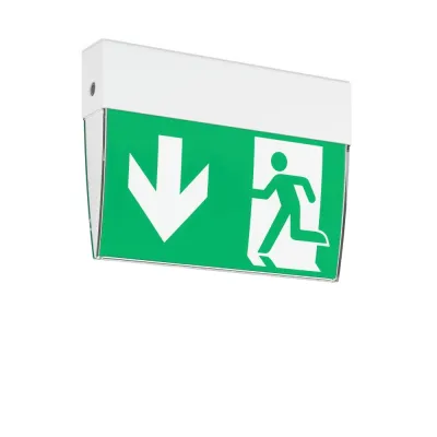 RZB LED-Rettungszeichenleuchte 672841.002.F1 | IP54 | Bluetooth | 24m | 4000K | 3h Akku | Weiß