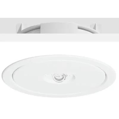 RZB LED-Sicherheitsleuchte Lucio 2 672528.002 | Einbau & Aufbau | 5,2W | 4000K | 310lm | IP20 | rund | Ø135mm | weiß