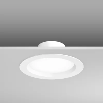 RZB LED Einbau-Downlight HB 801 | 901697.002 | 20W | 1950lm | 3000K/4000K/5700K | IP54 | Ø225mm | Aluminium weiß