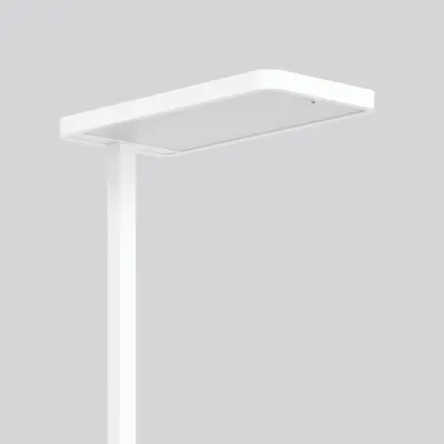 RZB LED-Stehleuchte Navona 312562.002.1.19 | 90W 13400lm | 4000K neutralweiß | Präsenzsensor | Büro | Aluminium weiß