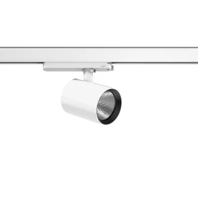 RZB LED-Stromschienenstrahler 742250.002 | 20W | 3000K | 2500lm | dreh- & schwenkbar | Ra>90 | engstrahlend | weiß