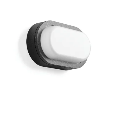 RZB LED-Wand- und Deckenleuchte 582061.0031 | Oval | 8W 3000K 490lm | IP65 | Aluminium anthrazit | für Außenbereich