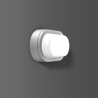 RZB LED-Wand- und Deckenleuchte Alu-Lux oval 582062.004 | 12W | 680lm | 3000K warmweiß | Aluminium silber | IP65