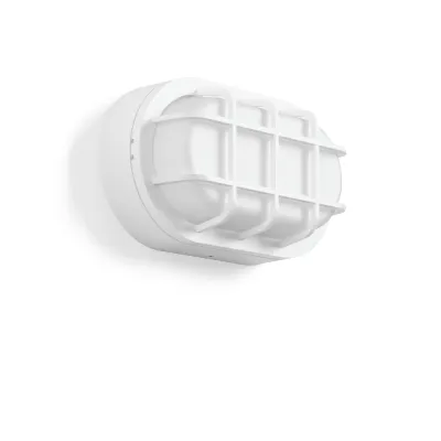 RZB LED-Wand- und Deckenleuchte 582063.002 | AluLux Oval | 8W 480lm 3000K | IP65 | Aluminium Weiß | Außenleuchte