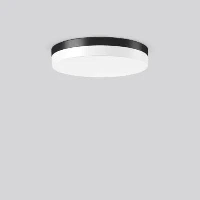 RZB LED Anbauleuchte FLAT SLIM 312632.0031.1 | rund 400 mm | 18–29W | 2450–4100 lm | IP65 | anthrazit