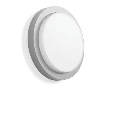 RZB LED-Anbauleuchte CADERO disca 582110.004.19 | 4,5-10W | 3000-4000K | IP66 | Bewegungsmelder | Ø311mm | Silber