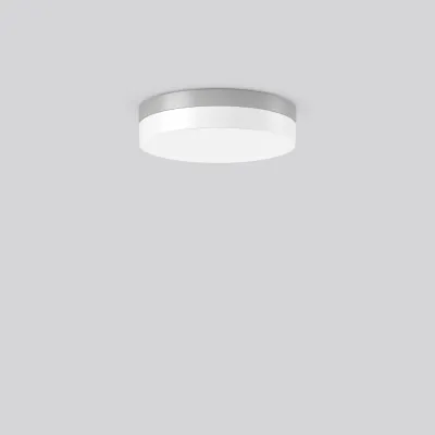RZB LED Anbauleuchte FLAT SLIM 312629.004 | 13-26W | 300mm rund | IP65 | 3000-4000K | 2500lm | silber | Innen & Außen
