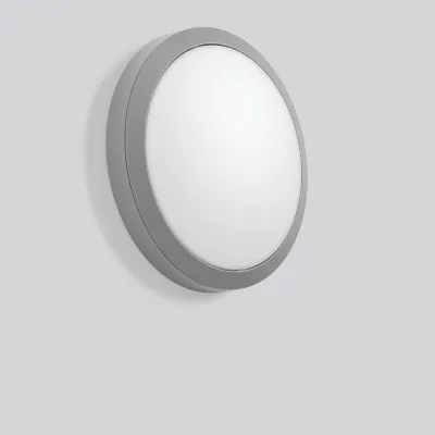 RZB LED Anbauleuchte ROUNDED 582107.004 | Wand- & Deckenleuchte | IP66 | 3,5-9,5W | 3000-4000K | 3000lm | 300mm | Silber