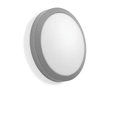 RZB LED Anbauleuchte ROUNDED 582107.004 | Wand- & Deckenleuchte | IP66 | 3,5-9,5W | 3000-4000K | 3000lm | 300mm | Silber