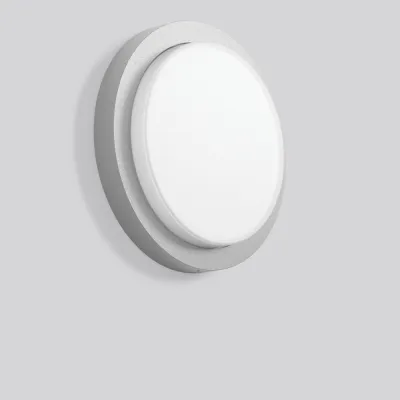 RZB LED Anbauleuchte CADERO 582110.004 | Wand- & Deckenleuchte rund | 3,5-9,5W | 3000-4000K | IP66 | 311mm | silber