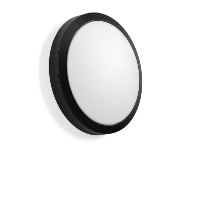 RZB LED-Sicherheitsleuchte ROUNDED 672699.0031 | Rettungswegbeleuchtung | 9,5W | 1100lm | 3000-4000K | IP66 | Ø300mm