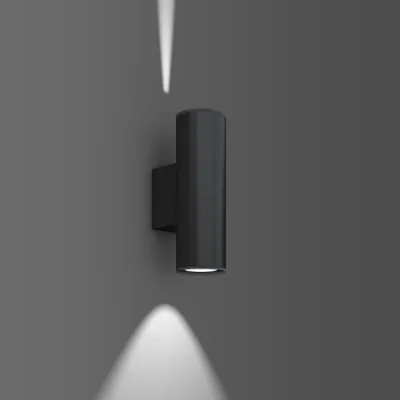 RZB LED-Wandleuchte Cyl 582084.0031 | Up/Down | 6,2W 310lm 3000K | IP65 | Aluminium anthrazit | Wandmontage