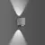 Bild: RZB LED-Wandleuchte 830, silber 582077.004