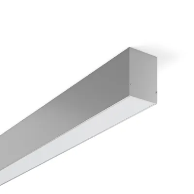 RZB LED-Deckenanbauleuchte 312307.004.1 LESS IS MORE 50 | 34W | 4050lm | 4000K | 1407mm | Aluminium silber