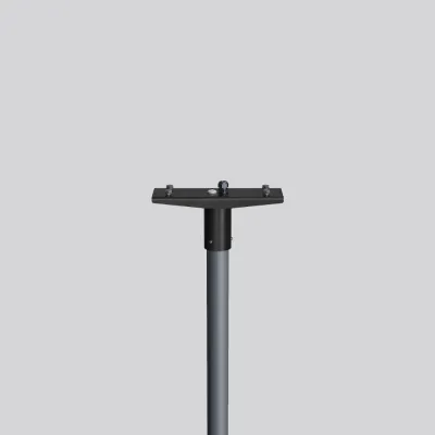 RZB Mastaufsatz L346 982002.0031 | Mastaufsatz für Lightstream LED Maxi | 1-fach | d76mm | Stahl verzinkt | anthrazit