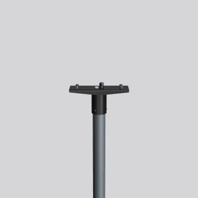RZB Mastaufsatz L346 982003.0031 | Mastaufsatz für 2 Strahler Lightstream LED Maxi | Ø76mm | Stahl verzinkt | anthrazit
