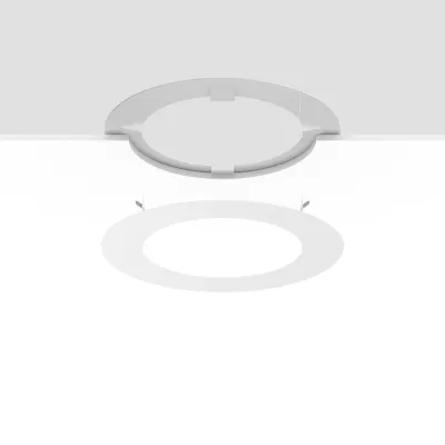 RZB Einbaurahmen Sanierungsrahmen 982552.002 | Einbauleuchten-Rahmen | Ø 350 mm | Stahlblech weiß | Höhe 1 mm