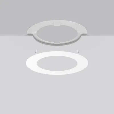 RZB Einbaurahmen Sanierungsrahmen 982552.002 | Einbauleuchten-Rahmen | Ø 350 mm | Stahlblech weiß | Höhe 1 mm