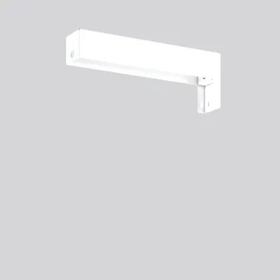 RZB Wandausleger 981779.002.1 | Wandhalterung für GSUN-S/D | Befestigungssatz Stahl | 260x46x90 mm | weiß