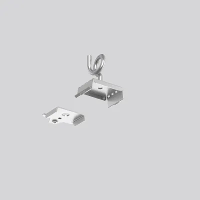 RZB Seilabhängung 982664.000 | Pendelbefestigung für LINEDO Lichtbandmodule | Federstahl | L33mm B54mm