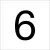 Bild: RZB Ziffer 6 99222.013.6 | selbstklebend | 100 mm Höhe | schwarz | Folienziffer für Hausnummern