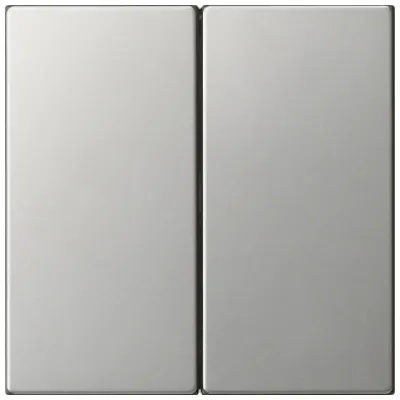 GIRA Bedienaufsatz 2-fach 5362600 System 3000 | Schalterprogramm System 55 | Jalousie kompatibel | Edelstahl