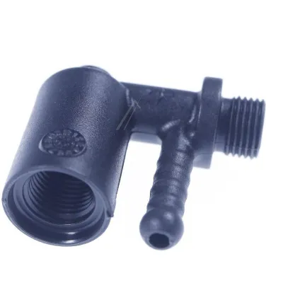 Saeco Kaffeemaschine 90°-Anschluss Pumpe schwarz, 996530001186, Pumpenausgang