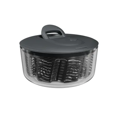 Zyliss Salatschleuder Easy Spin S E940021 | 3,5L | Seilzug | AquaVent-Technologie | BPA-frei | rutschfest | grau