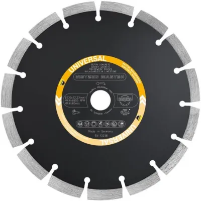 Samedia Diamanttrennscheibe MASTER MST 300009 | 115x22,23 mm | Beton, KS-weich, Mauerwerk | Premium | Made in Germany