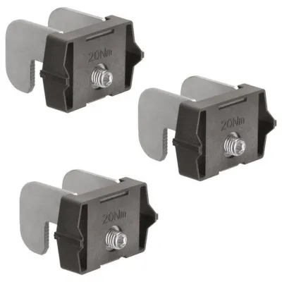 Hager Sammelschienenklemme LVZK NH1-3 | 630A | für Schienendicke 5-10mm | rostgeschützt | Set 3 Stück