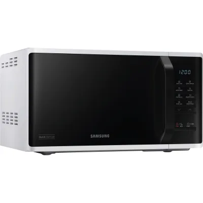 Samsung Solo Mikrowelle MS23K3513AW/EN | 23 Liter | 800 Watt | 6 Leistungsstufen | Auftauprogramm | Timer | Schwarz/Weiß