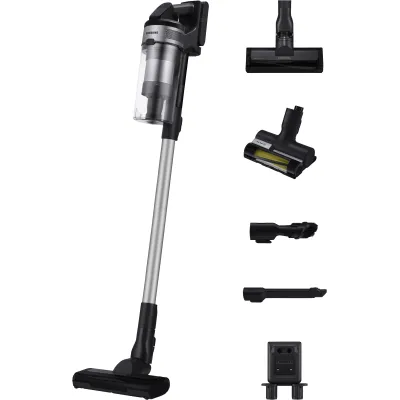 Samsung Akku-Staubsauger Jet 65 PetPRO VS15A60BGR5/WD | 150 W | Tierhaarbürste | 40 Min Laufzeit | 21,6 V | Silber