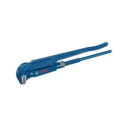 Bosch Professional Eckrohrzange 1600A02W3V | 90° Backenposition | 420 mm | Chrom-Vanadium-Stahl | bis 60 mm | blau