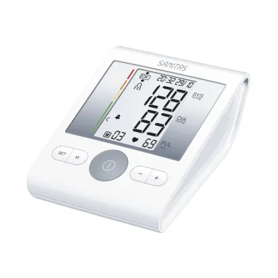Sanitas Blutdruckmessgerät Oberarm SBM 22 | vollautomatisch | Arrhythmie-Erkennung | 4x30 Speicher | 22-36 cm Manschette