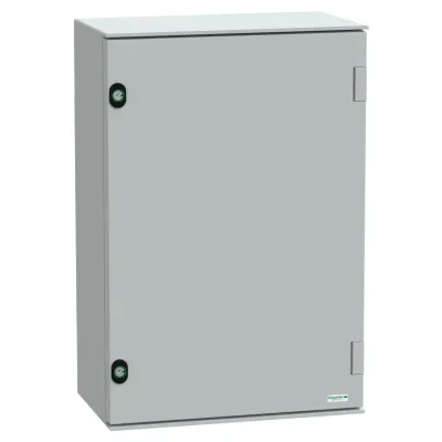 Schneider Electric Wandschrank NSYPLM64G | IP66 | 647x436x250 mm | Polyester glasfaserverstärkt | IK10 | grau RAL7035