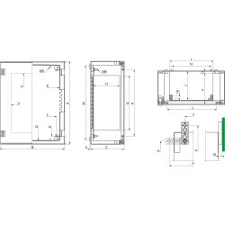SARE Wandschrank 7035 847X636X300 O.MP