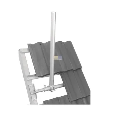 Peres SAT-Antennen-Dachhalter ADH90 | Dachsparrenhalter bis 100 cm | Mast 80 cm | Stahl | Sparrenabstand 58–83 cm