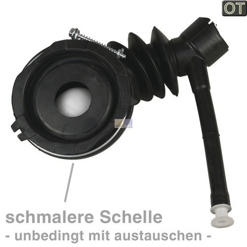 Bild: Saugschlauch Bosch 00757704 mit Kugel für Waschmaschine Bosch, Siemens, Neff