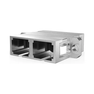 EFB Elektronik LWL-Kupplung 53316.34 | SC-Duplex Singlemode | Metallgehäuse Keramikhülse | Schraubbefestigung | UPC