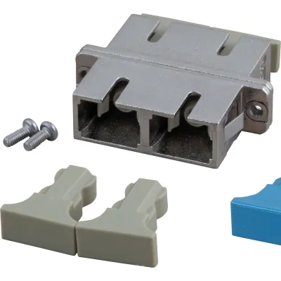 EFB Elektronik LWL-Kupplung 53316.34 | SC-Duplex Singlemode | Metallgehäuse Keramikhülse | Schraubbefestigung | UPC