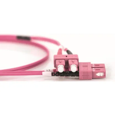 SC-SC Patchkabel, OM4 1m 50/125µ dup. erikaviolett
