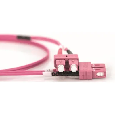 SC-SC Patchkabel, OM4 3m 50/125µ dup. erikaviolett