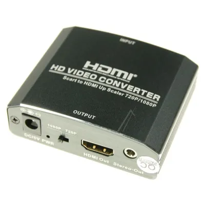 SCART-HDMI Konverter für TV Com 12345 HD-Upscaling