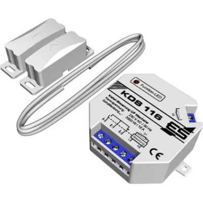 Schabus Kabel-Abluftsteuerung KDS 116 | Dunstabzugshauben Steuerung | Fensterkontaktschalter | 230V | 6m Kabel