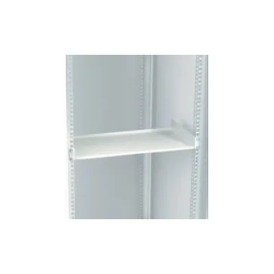 SCHÄFER Fachboden 7750250 | 19 Zoll Rack 1HE fest | Stahlblech 482,6x250mm | lichtgrau RAL 7035