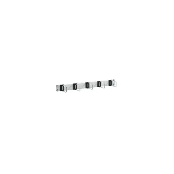 Schaefer 19 Zoll Rangierpanel 1HE 7979000 | Kabelmanagement Panel | 5 Kabelführungsbügel Metall | lichtgrau RAL 7035