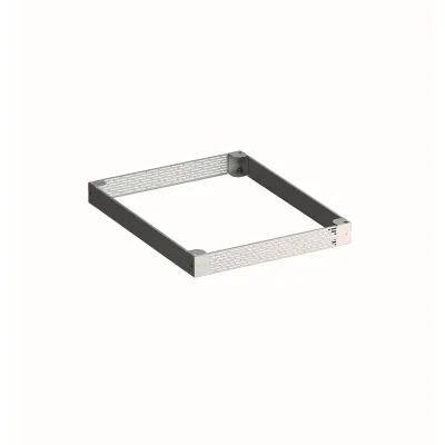 SCHÄFER PX BA18 Sockel B703060600 | 600x600 mm | Stahl | 100 mm Höhe | RAL 7035 | bis 750 kg | belüftet