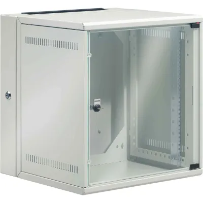 SCHÄFER Netzwerkschrank NT BOX 21HE 7321500 | 19 Zoll | B570xH1025xT500mm | Stahl pulverbeschichtet | grau RAL 7035