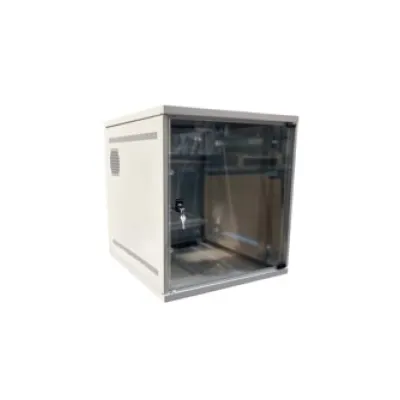 Schäfer Netzwerkschrank NT Box 7306500 | 6HE 19" Wandgehäuse | 570x350x500mm | Stahl | IP20 | lichtgrau RAL 7035