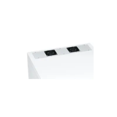 Schäfer IT-Systems Flanschplatte 7100700 | Aktivlüfter für NT Box Schaltschrank | 2 Lüfter | 230V AC | 50 m³/h